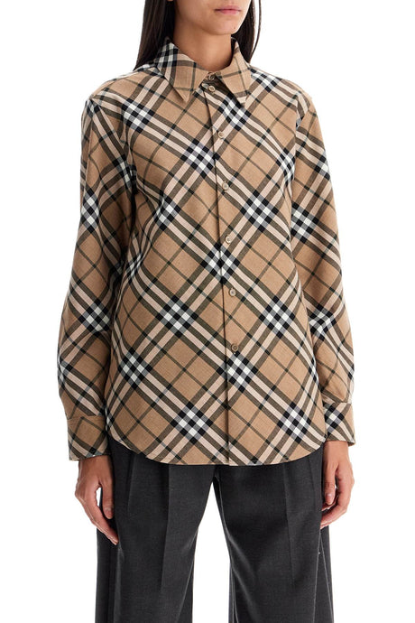 BURBERRY Checkered Design Shirt for Women - FW24