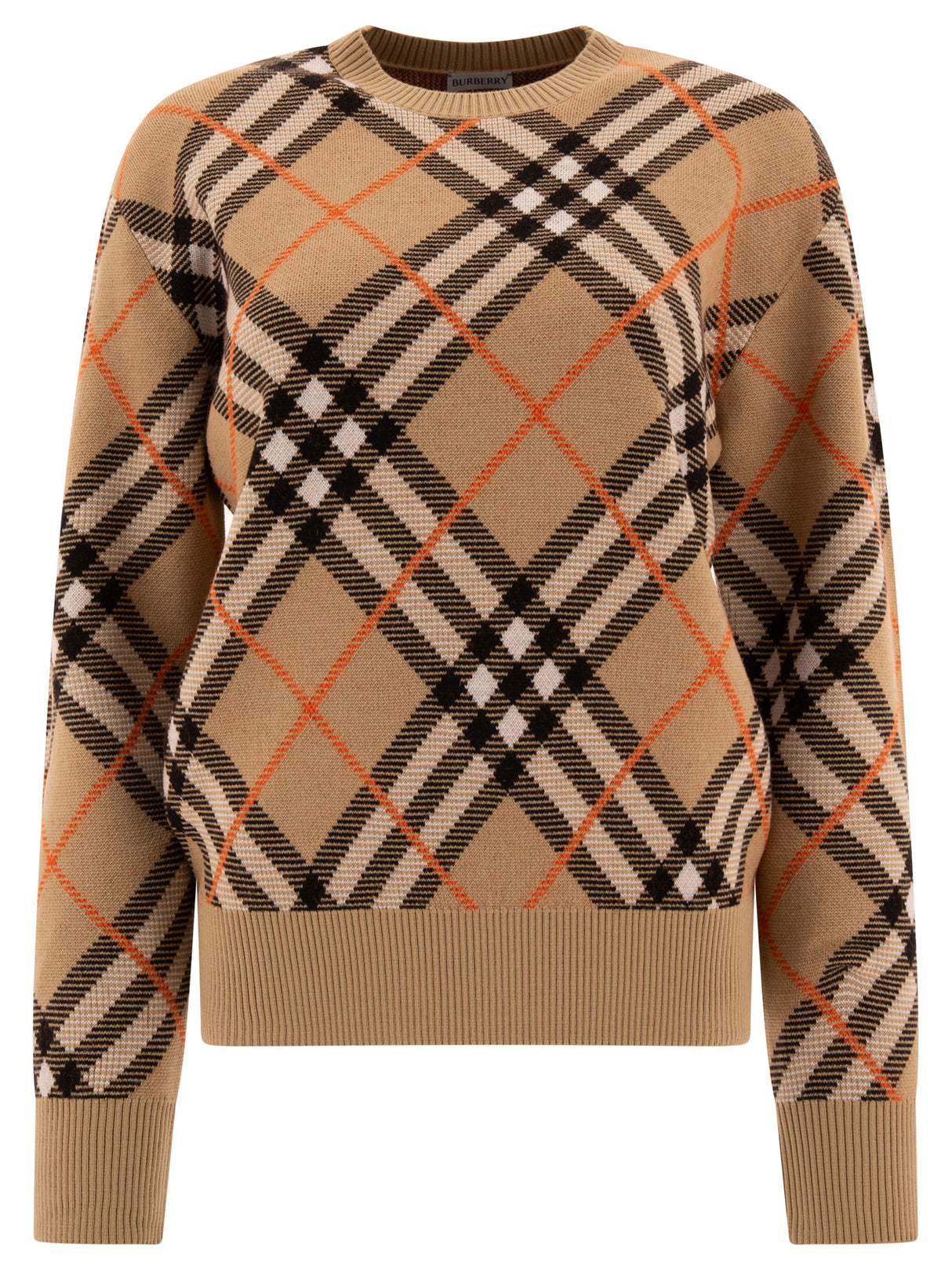 BURBERRY Classic Check Wool-Blend Sweater