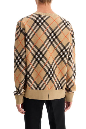 BURBERRY Check Pattern Wool-Blend Sweater for Men