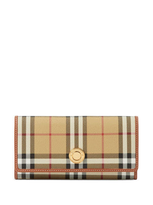 BURBERRY Classic Brown Mini Leather Wallet