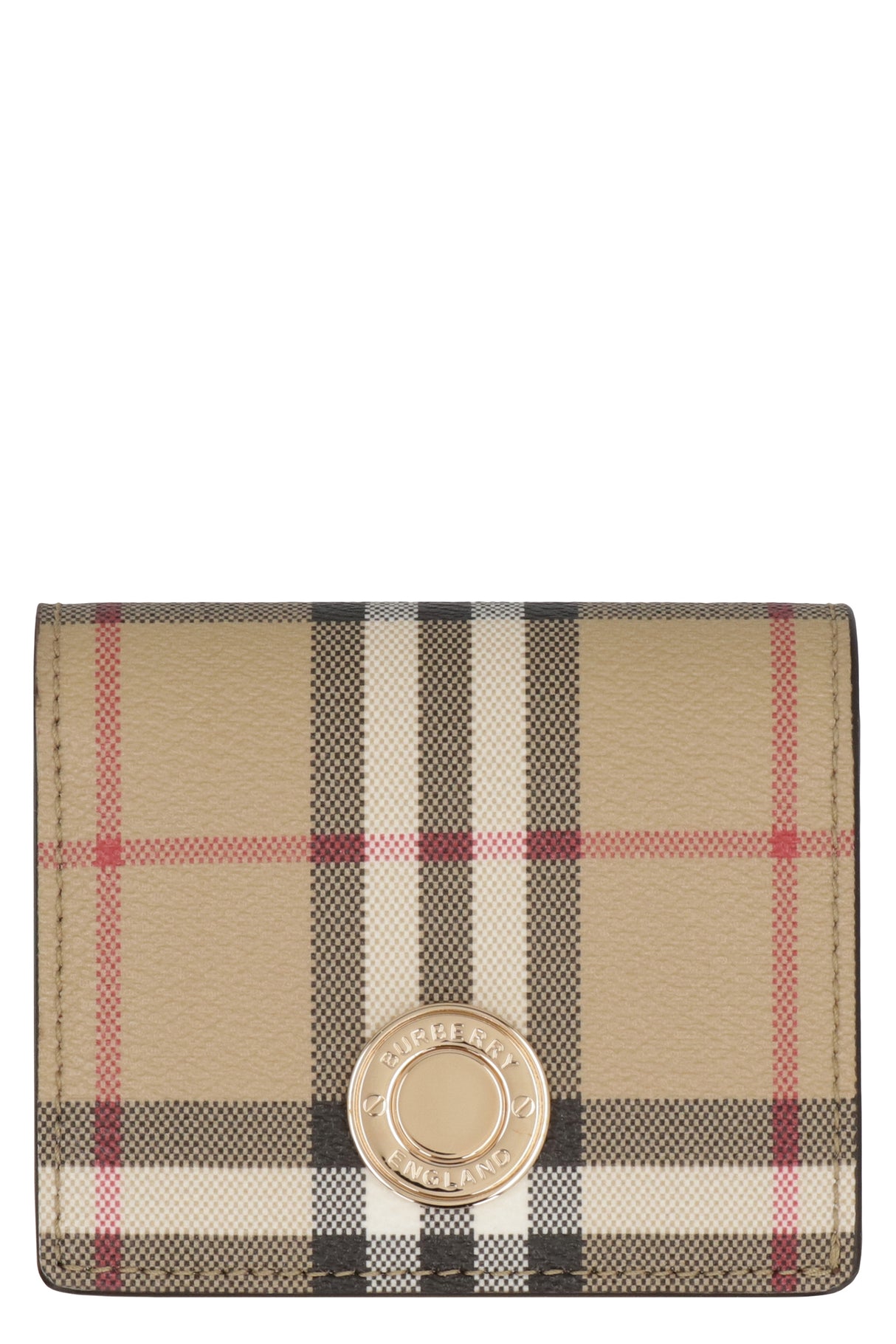 BURBERRY Mini Check Print Wallet