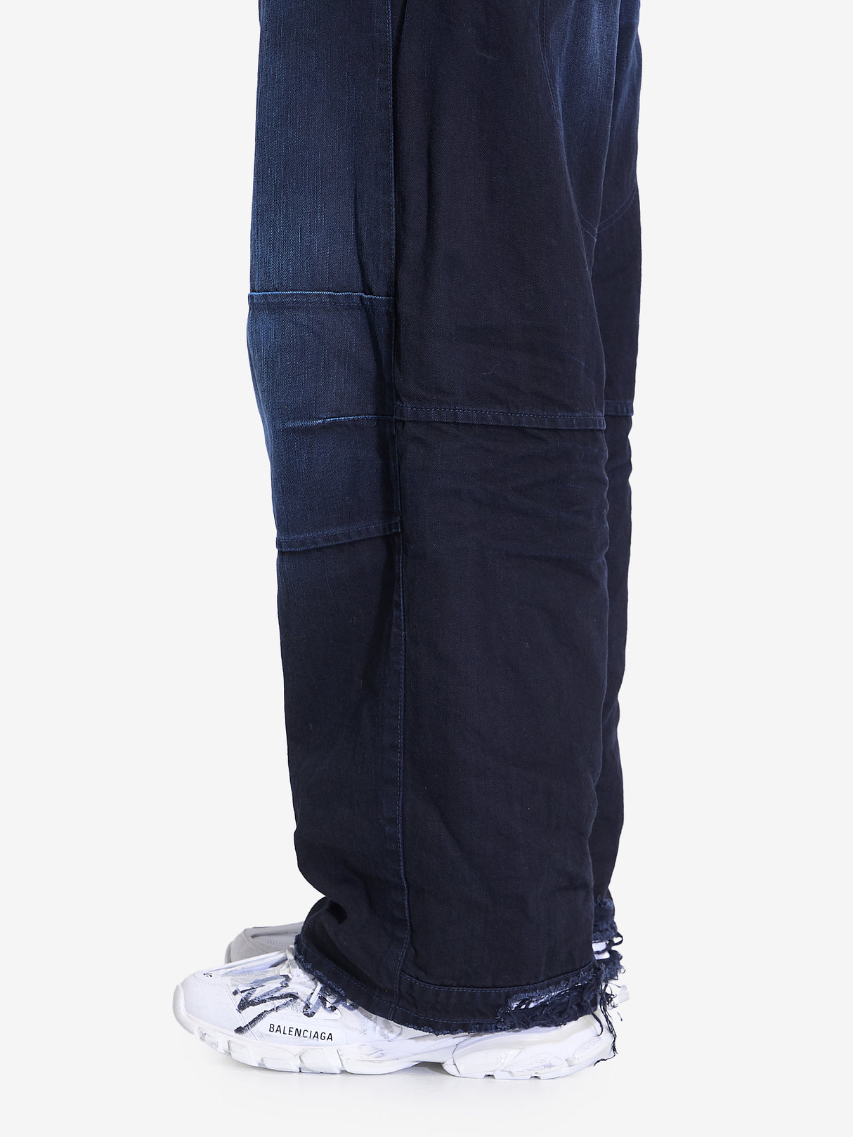 BALENCIAGA Double Knee Oversized Jeans