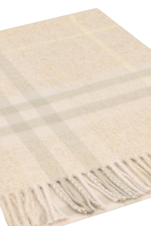 BURBERRY Checkered Design Cashmere Scarf - 168X30 CM