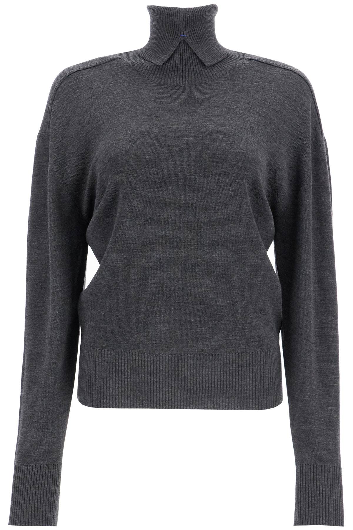 BURBERRY Elegant High-Neck Wool Sweater