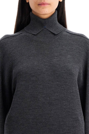 BURBERRY Elegant High-Neck Wool Sweater