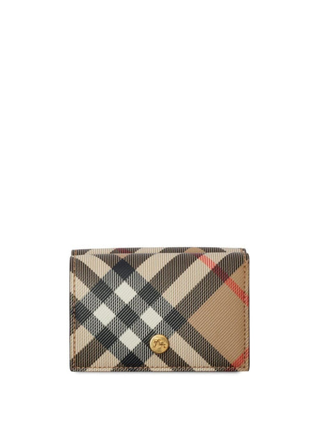 BURBERRY Checkered Mini Wallet