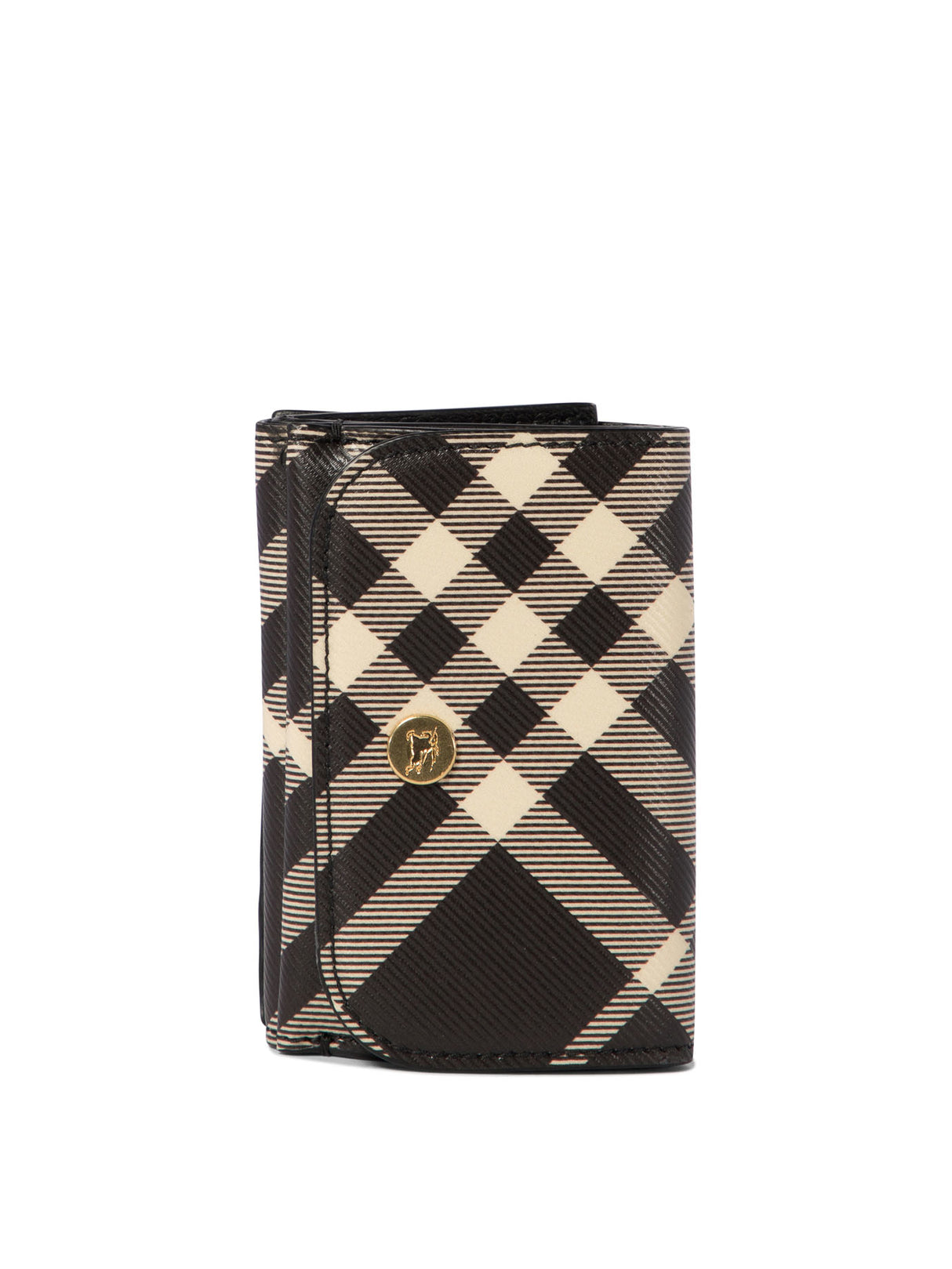 BURBERRY Compact Check Mini Wallet 10x8.5x2.5 cm