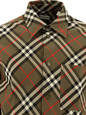 BURBERRY Classic Check Long Sleeve Shirt for Men - Regular Fit