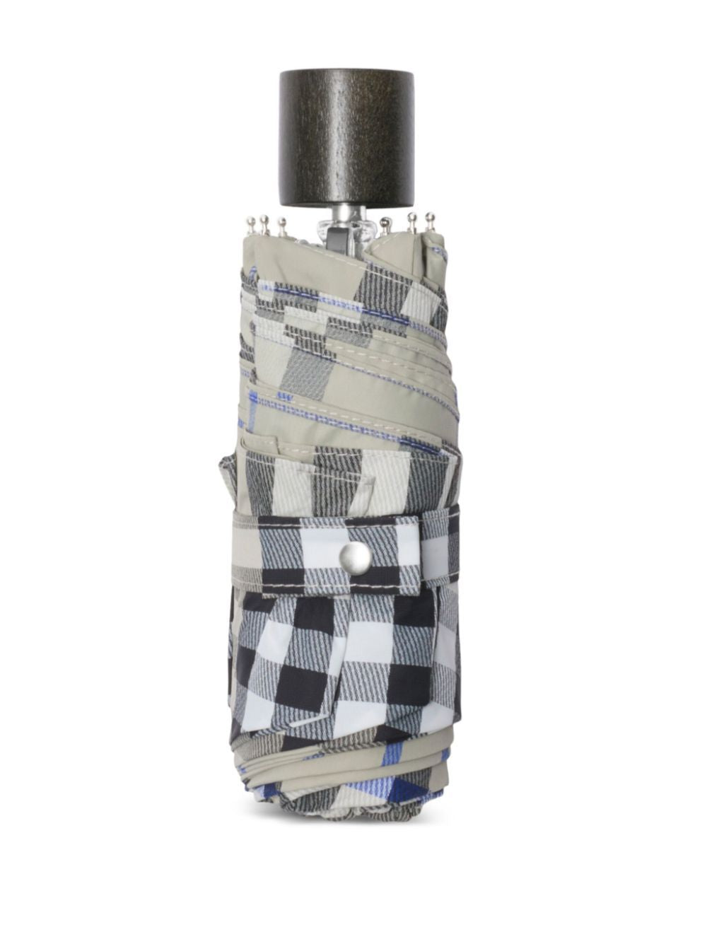 BURBERRY Compact Checkered Design Umbrella