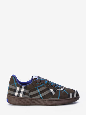 BURBERRY Terrace Check Cotton Blend Sneakers