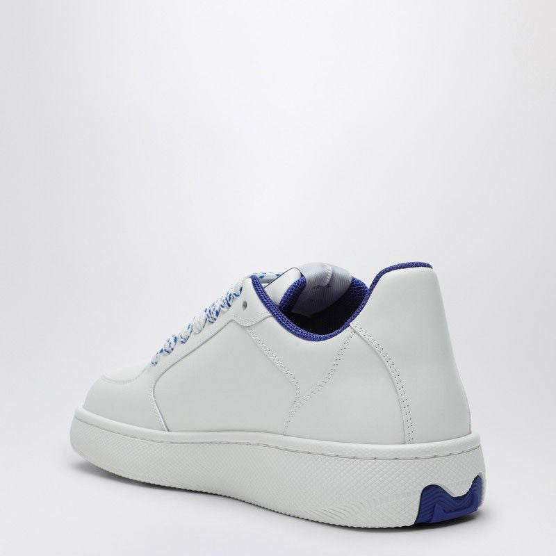 BURBERRY Elegant White Leather Stock Sneakers for Women