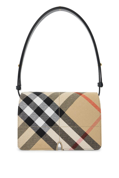 BURBERRY Multicolor Check Pattern Handbag with Adjustable Strap