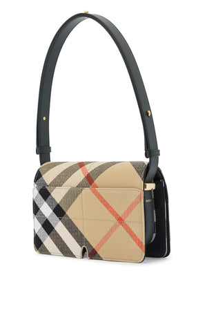 BURBERRY Multicolor Check Pattern Handbag with Adjustable Strap