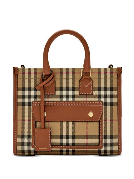 BURBERRY Mini Freya Tote Handbag