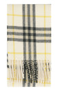 BURBERRY Checkered Cashmere Scarf - 168x15 CM