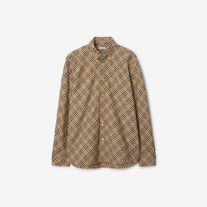 BURBERRY Men's Sand Cotton Shirt