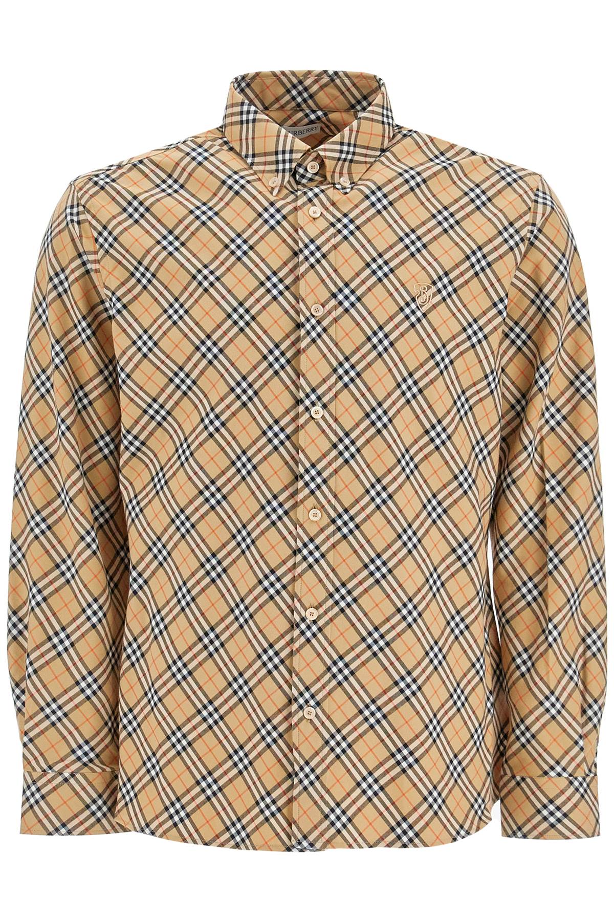 BURBERRY Classic Long-Sleeved Checkered Shirt - Size L