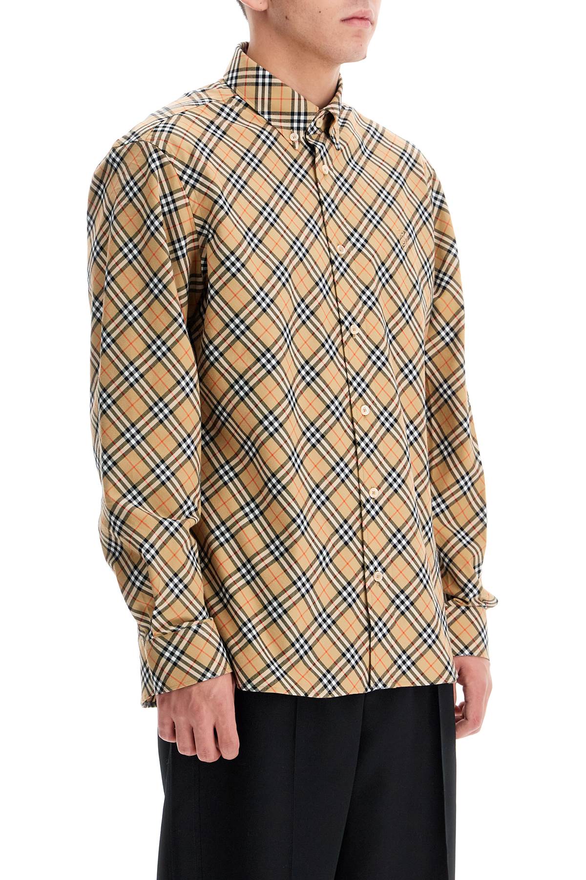 BURBERRY Classic Long-Sleeved Checkered Shirt - Size L