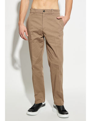 BURBERRY Classic Cotton Trousers for Men - FW24 Edition