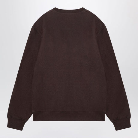 BURBERRY Men's Brown Crewneck Sweatshirt with Logo