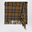 BURBERRY Check Pattern Wool & Cashmere Mini Scarf Skirt