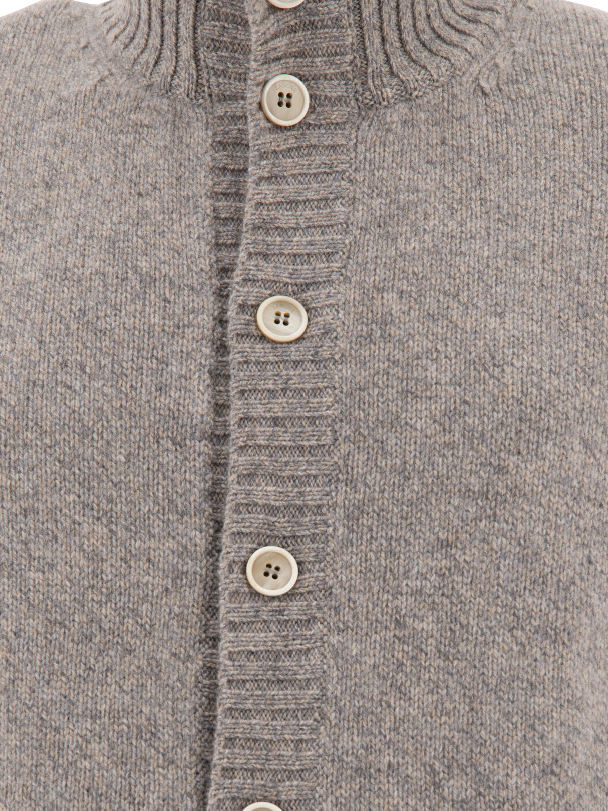 ZANONE Streamlined Grey Cotton Cardigan