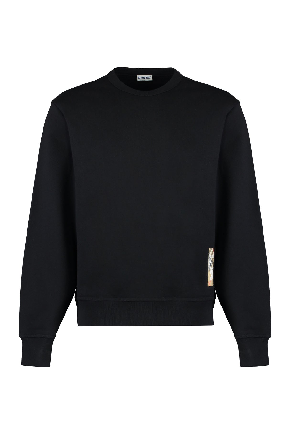 BURBERRY Men's Logo Patch Crew Neck Sweatshirt