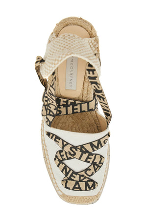 STELLA MCCARTNEY Beige Cotton Gaia Espadrilles with Cord Heel for Women