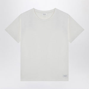 SAINT LAURENT Women’s Classic Logo Patch White T-Shirt