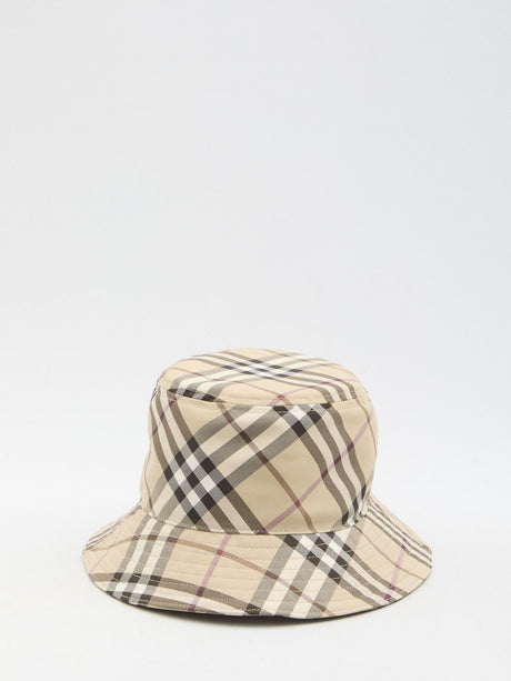 BURBERRY Check Bucket Hat for Women - Spring/Summer 25