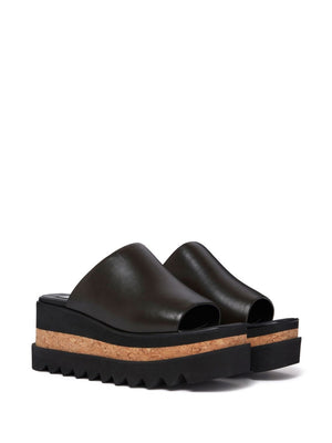 STELLA MCCARTNEY Chic Wedge Platform Slip-On Sandals