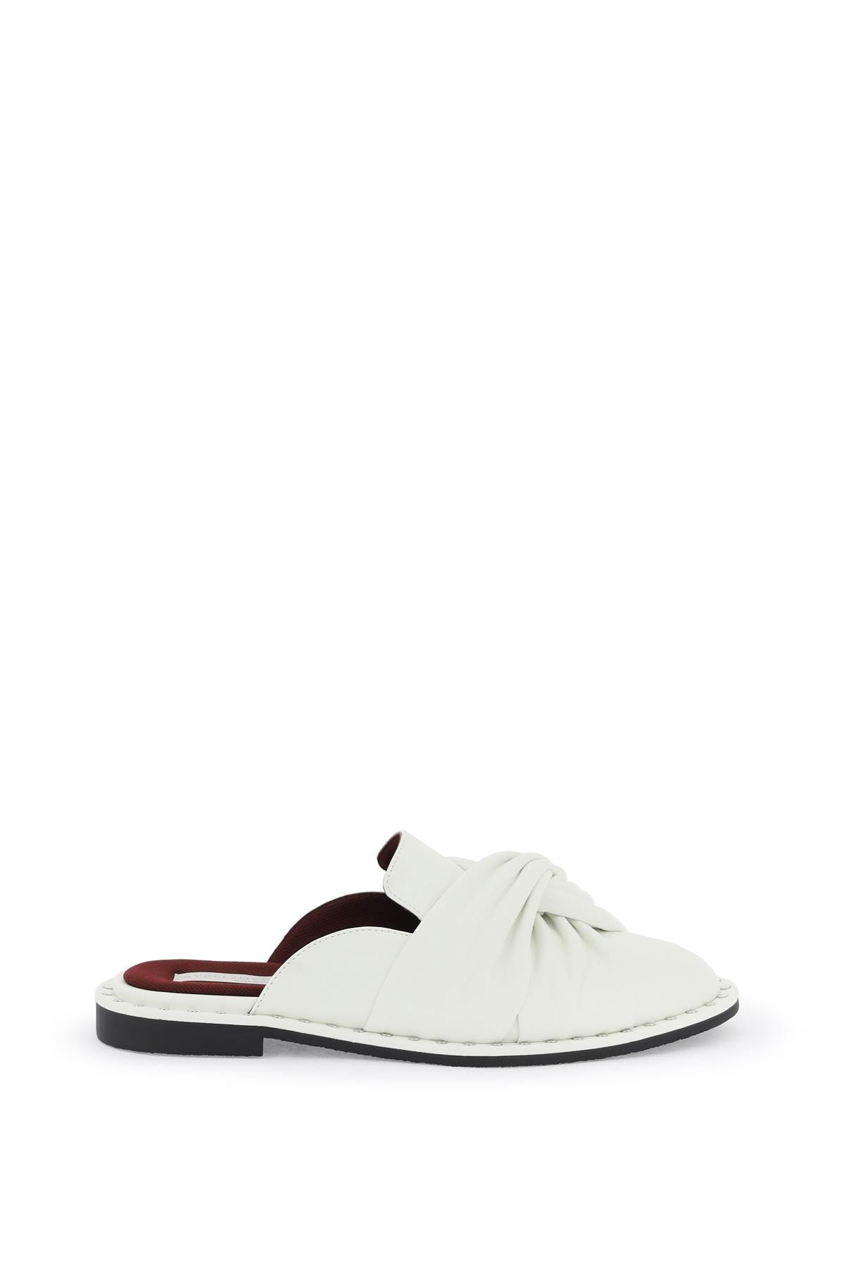 STELLA MCCARTNEY White Criss-Cross Flat Sandals for Women - SS24 Collection