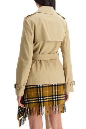 BURBERRY Women's Mini Trench Jacket with Belt