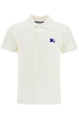 BURBERRY Classic Polo Shirt with Embroidered Equestrian Design - Size M