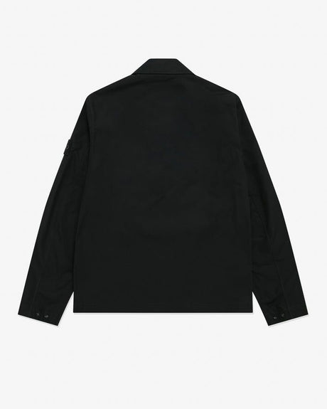 STONE ISLAND Ghost Overshirt - Minimalist Black Style for Men