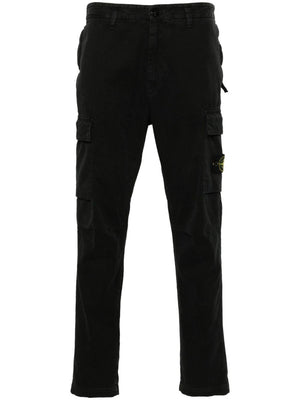 STONE ISLAND Regular Tapered Cotton Trousers