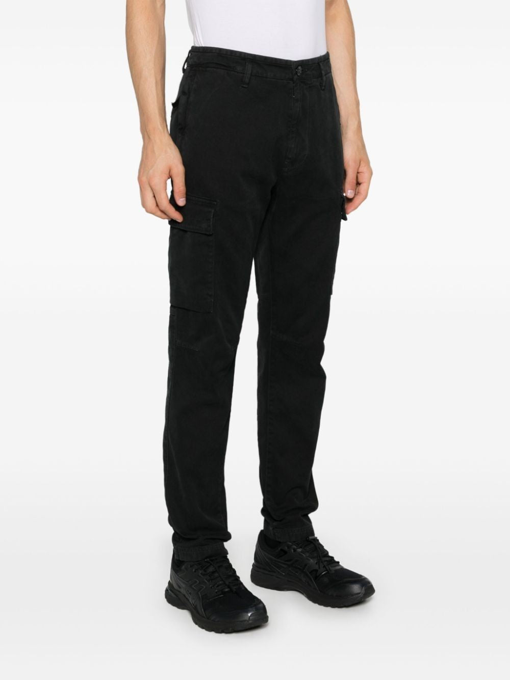 STONE ISLAND Regular Tapered Cotton Trousers