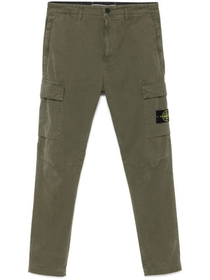 STONE ISLAND Regular Tapered Cotton Trousers