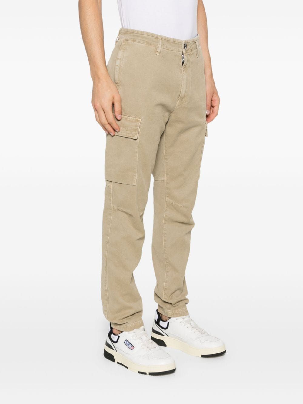 STONE ISLAND Regular Tapered Cotton Trousers