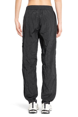 STONE ISLAND Men's Black Nylon Jogging Trousers