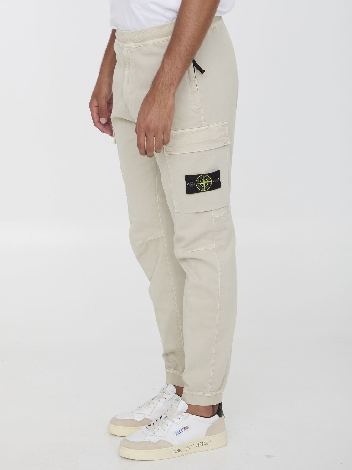 STONE ISLAND Compass Cargo Trousuede Trousers