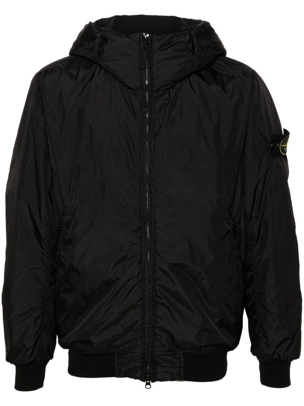 STONE ISLAND Men's Blue Hooded Outerwear Jacket