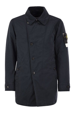 STONE ISLAND Mini Short Trench Jacket with Anti-Drip Treatment