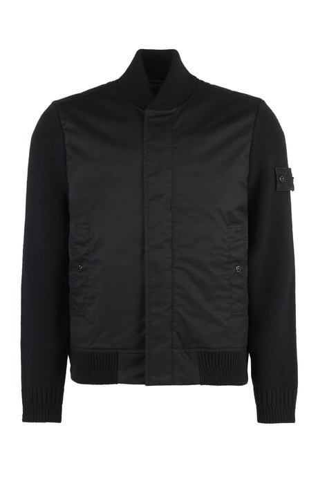 STONE ISLAND Men's Wool Bomber Jacket