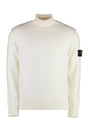 STONE ISLAND WOOL BLEND TURTLENECK SWEATER