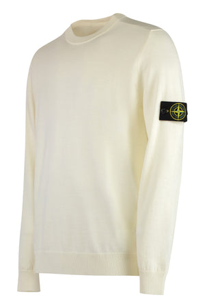 STONE ISLAND Men's Classic Virgin Wool Crew-Neck Pullover