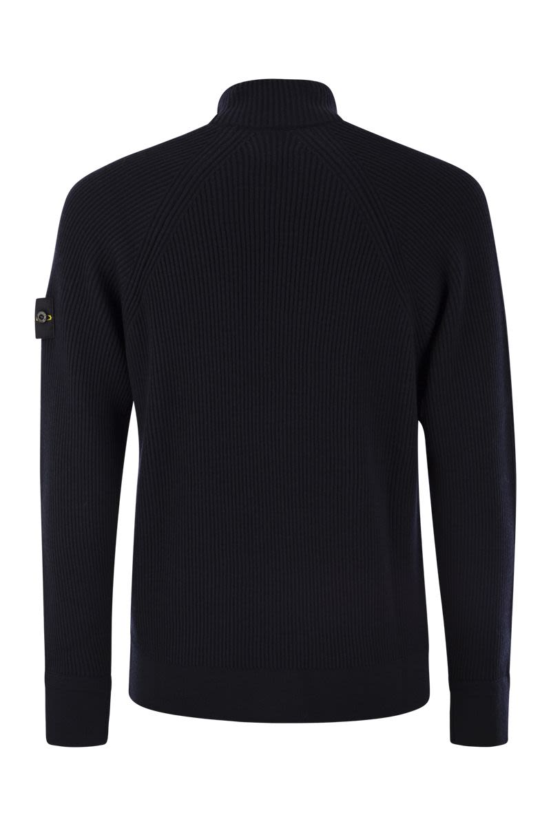 STONE ISLAND English Rib Cardigan - Regular Fit