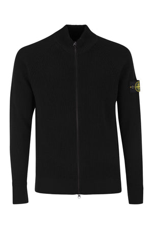 STONE ISLAND English Rib Cardigan - Regular Fit