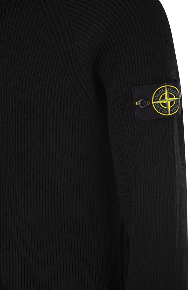 STONE ISLAND English Rib Cardigan - Regular Fit