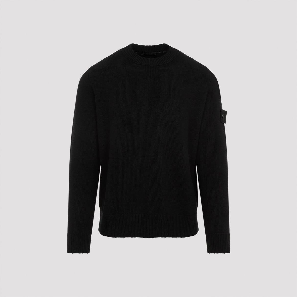 STONE ISLAND Elegant Black Wool Sweater